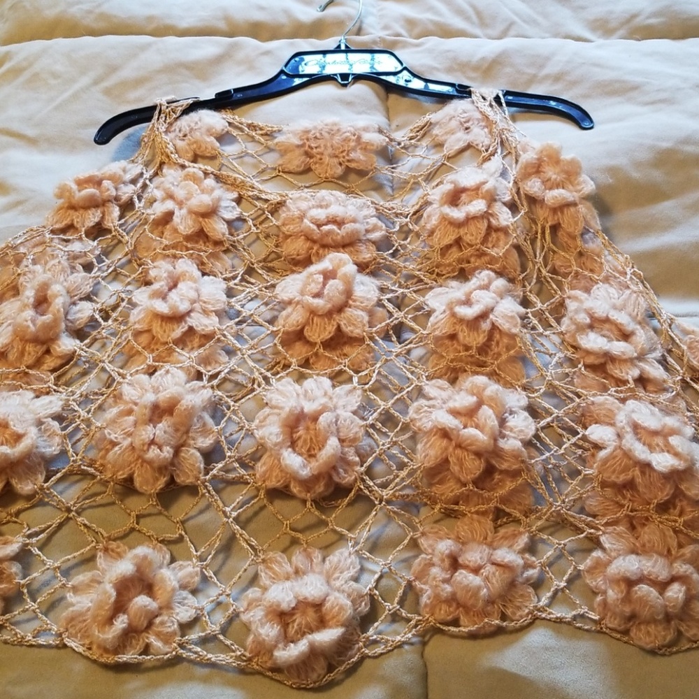 Peach poncho